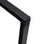 Set Of 1 Classic Black PU Leather And Metal Frame Sofa -Ergonomically Designed