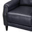 Fauteuil inclinable manuel Jodena avec garniture cloutée bleu marine-1983947269-1988471104
