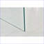 Table basse transparente en verre trempé - facile à nettoyer, sans assemblage pour le salon extérieur