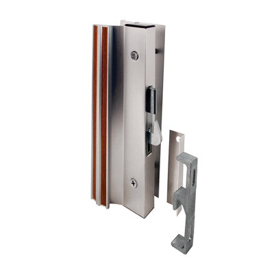 FHC C1000 Diecast Mill Finish - Sliding Patio Door Surface Mount Handle With Hook Aluminum