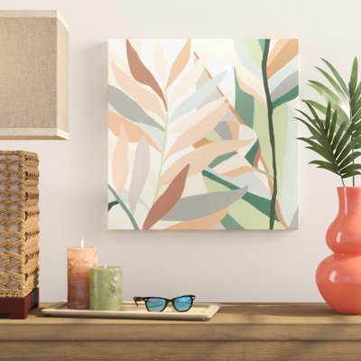«Soft Tropicals I», peinture sur toile tendue