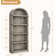 Bookcase Arched Bookshelf 71.65In Tall Bookcase Farmhouse Display Storage Rack