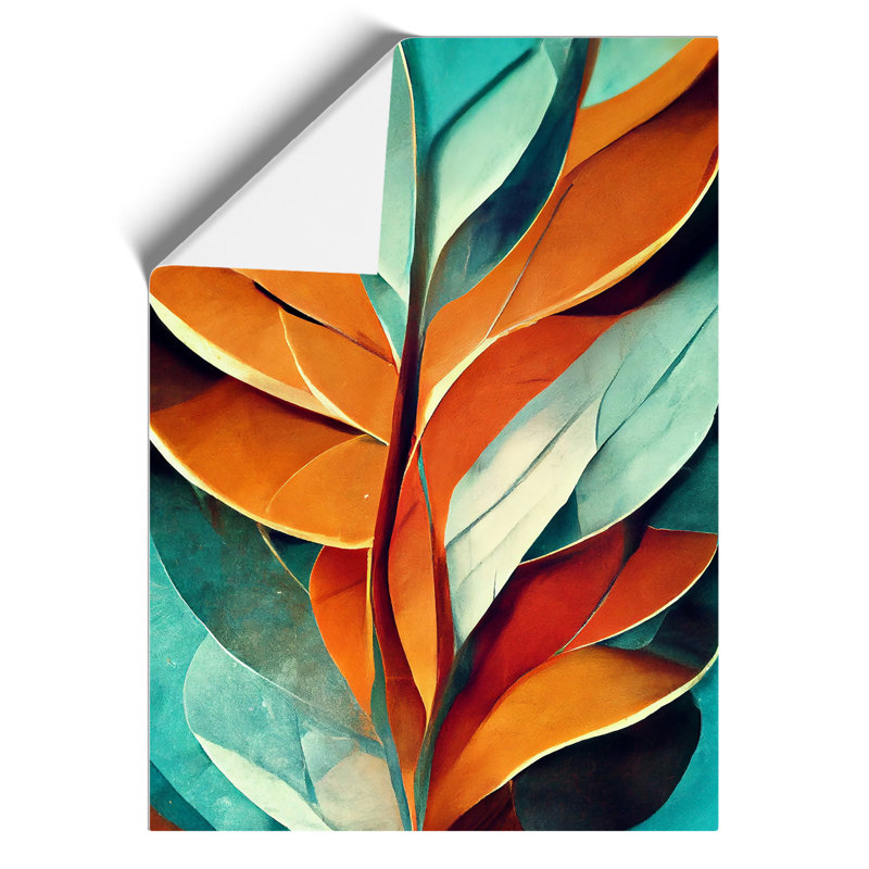 Abstract Leaf Art No.5 - Print, Paper, 59.4cm H x 42cm W, No Matte