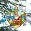 Décorations de maison de plage - Père Noël sur la plage, décorations en bois par Debrekht