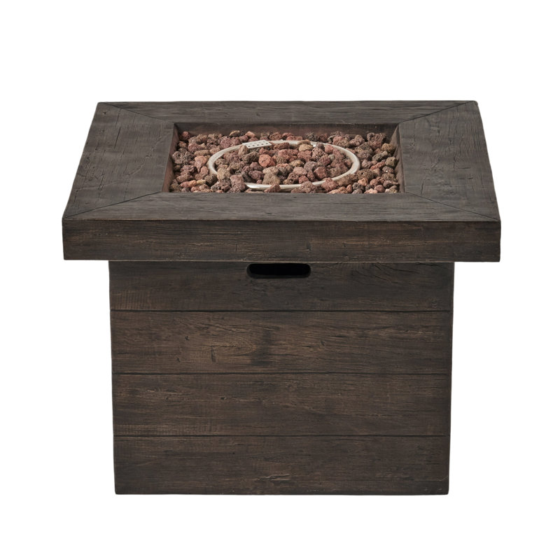40,000 Btu Square Mgo Fire Pit, Brown