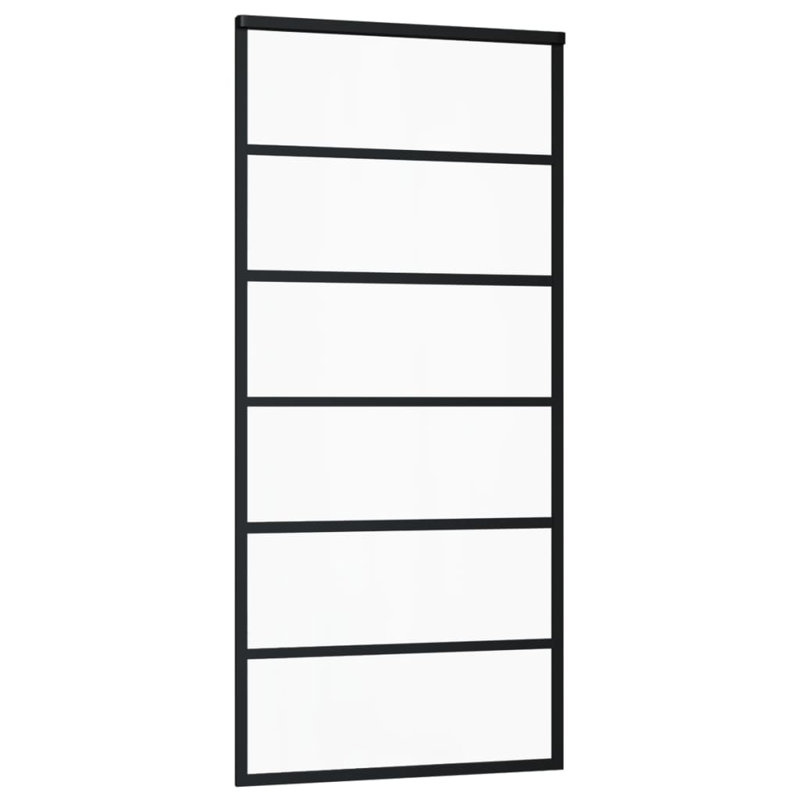 Porte coulissante en verre Bastoam, H 80,7 po x l 35,4 po x P 0,8 po