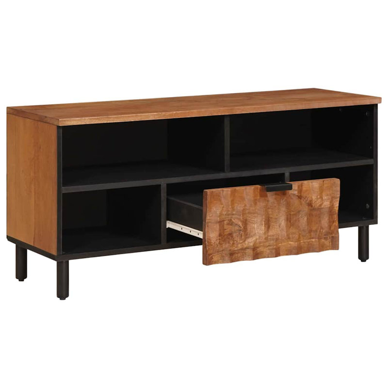 Unfinished TV Stand for TVs up to 88", Acacia Brown 