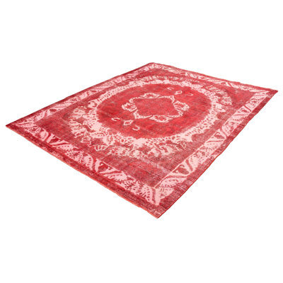 Cebastian One-of-a-Kind 9'7" X 12'7" 1990s Wool Area Rug in Red