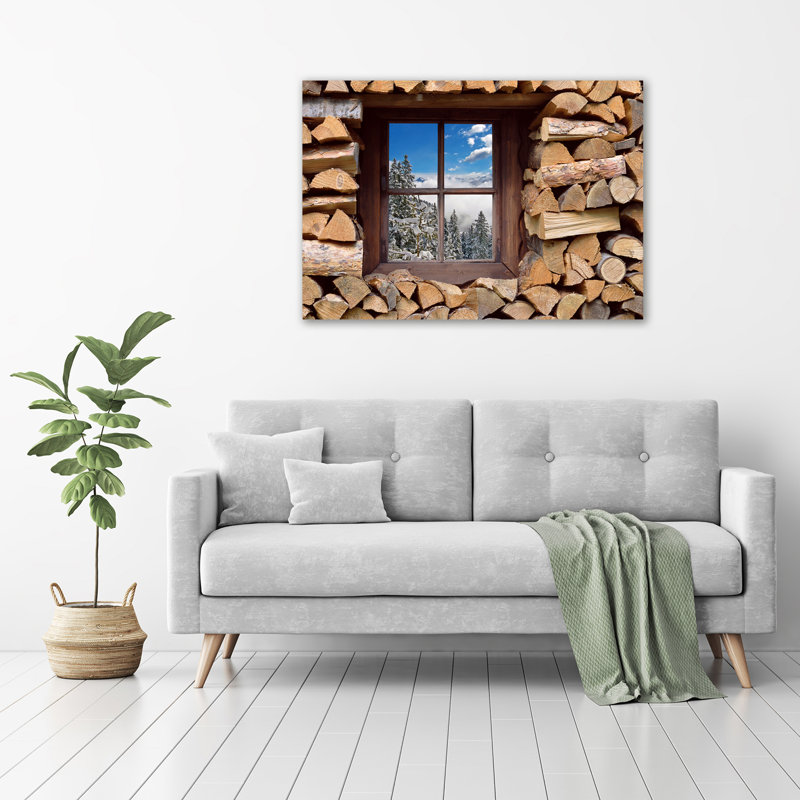 Winter Outside The Window - Wrapped Canvas Print