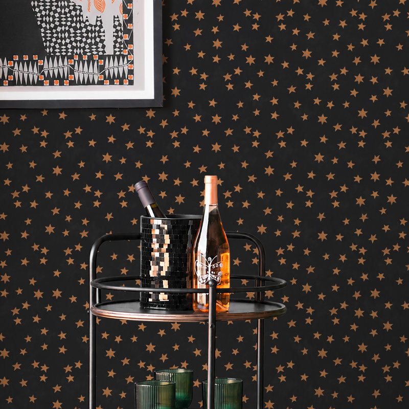 Midnight Skies Noir Wallpaper, Cream