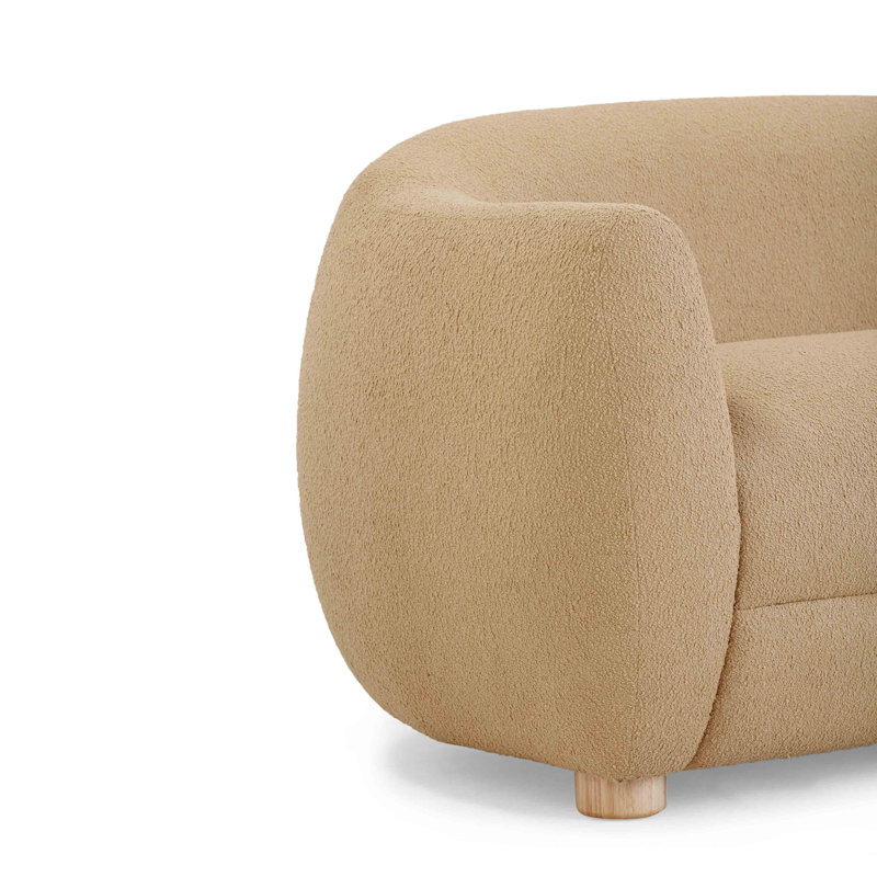 Canapé Tov Furniture Judy Honey Boucle, Brun miel