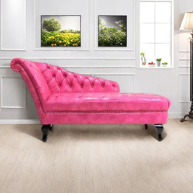 Chaise longue d'intérieur Modern Living, Rose, Orienté à gauche (vu de face)