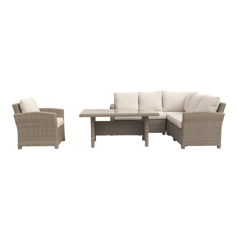 Lockhaven 6 - Person Patio Conversation Set with Cushions