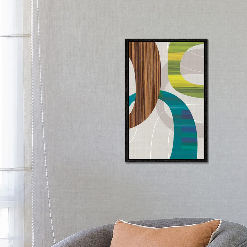 Links II by Tandi Venter - Gallery-Wrapped Canvas Giclée on Canvas, 66.04 cm H x 45.72 cm W, Black Floater Framed