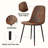 Set of 4 Modern Upholstered Dining Chairs with Metal Legs, Linen and Fabric-1447906057-1453891512-1447906100