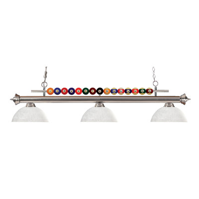 Luminaire suspendu linéaire pour table de billard 3 lumières Chapa