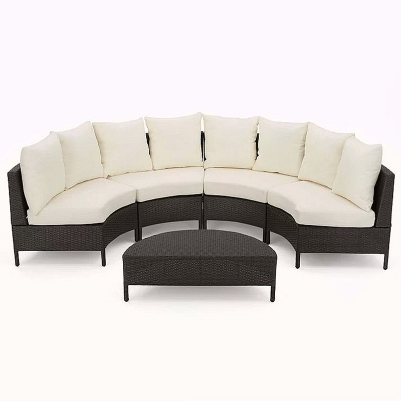 PT Limon 5 Pc Sofa Set, Gray, White