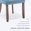 Chaise de salle à manger en velours avec pieds en bois massif Friedrun-1876400189