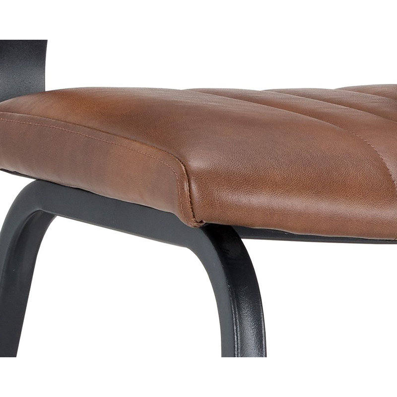 Berkley Upholstered Dining Chair, Tan Faux Leather