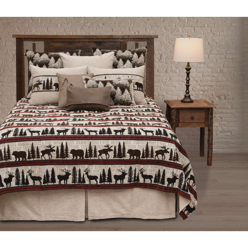 Woodzy River Lazy Lodge - Jupe de lit - Simple, Twin
