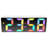Digital Tabletop Alarm Clock, White with Coloured Display, 6.25" x 2.25"