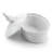 Martha Stewart 5.7 Inch Oval Ceramic Goose Container With Lid In White