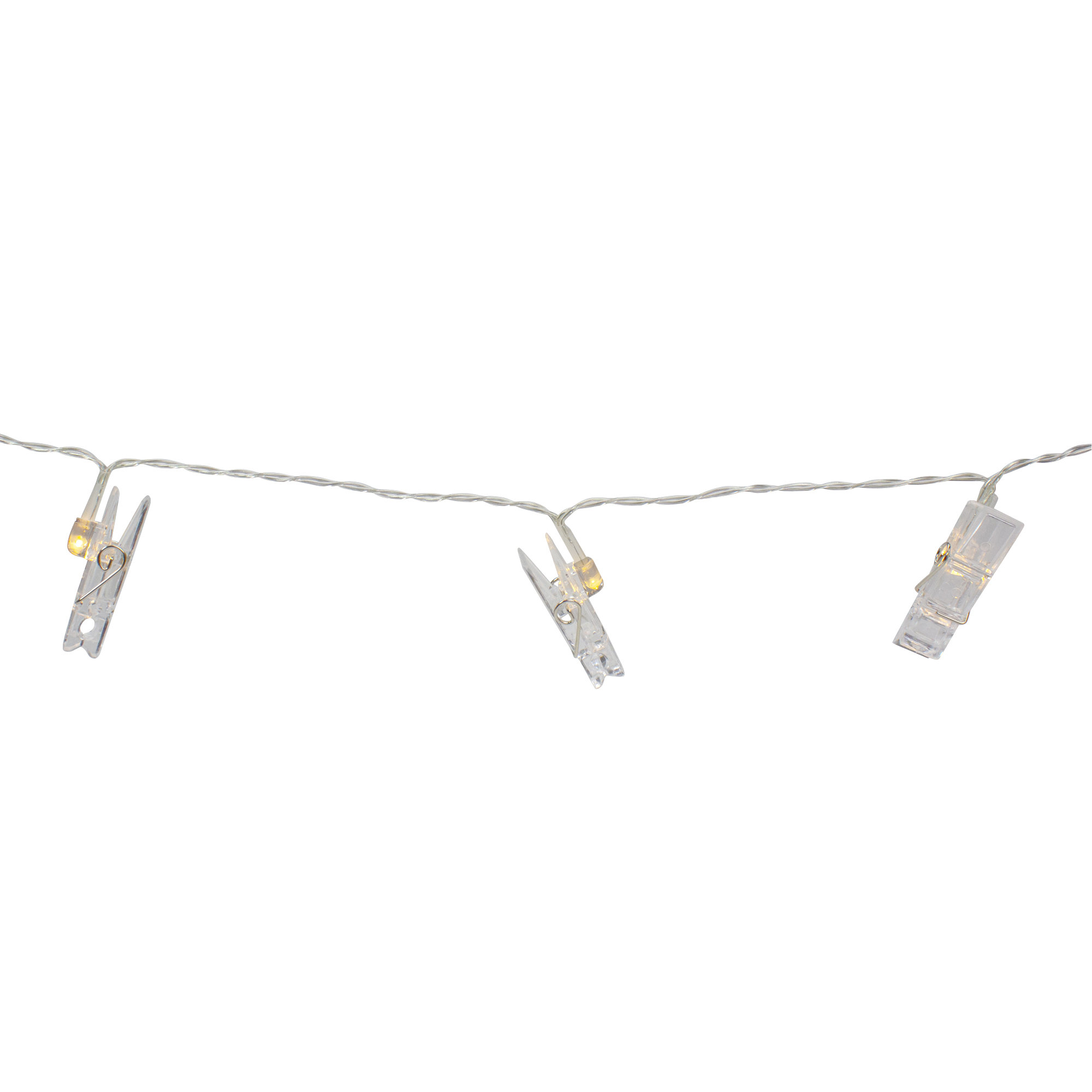 Northlight Seasonal 15-Count Clothes Pin Photo Holding LED Patio String ...