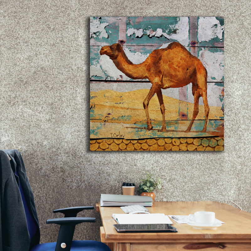 «Epic Graffiti» Camel House »par Irena Orlov, toile« Camel House »par Irena Orlov, H 37 po x l 37 po