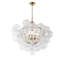 Luminaire suspendu boule en verre réglable 8 lumières Iron Art