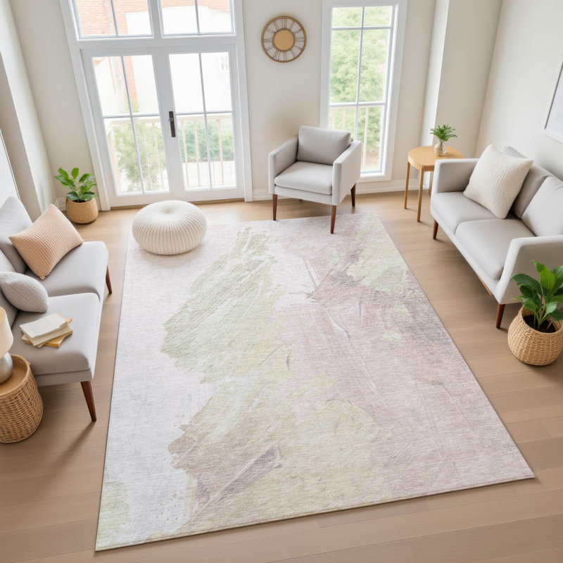 Premium Machine Washable Giacchetto AMF1843 Abstract Rug, Rectangle 10' x 14'