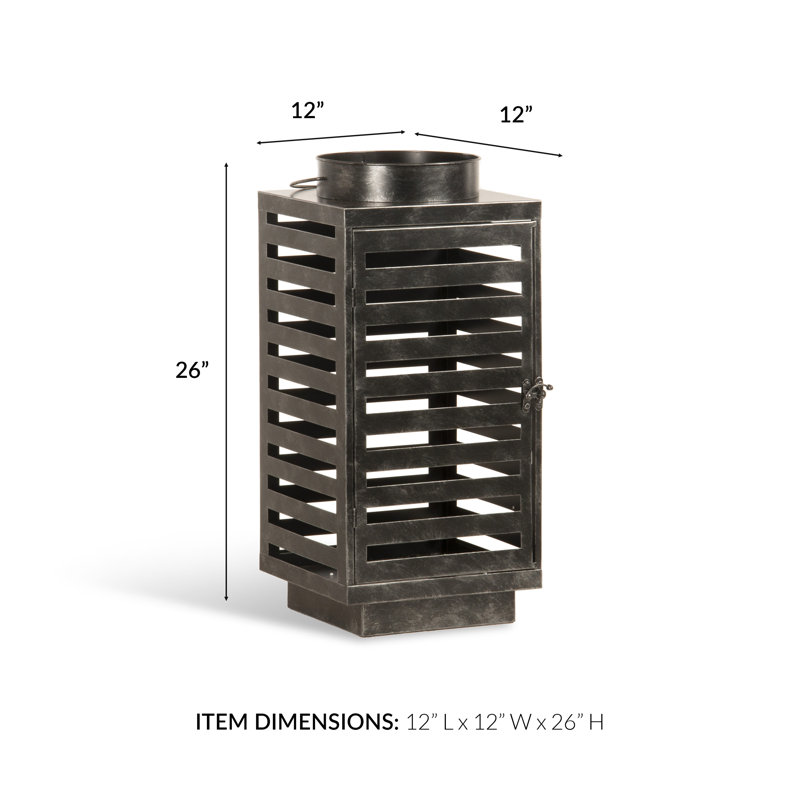 Aria 26'' H Aluminum Floor Lantern
