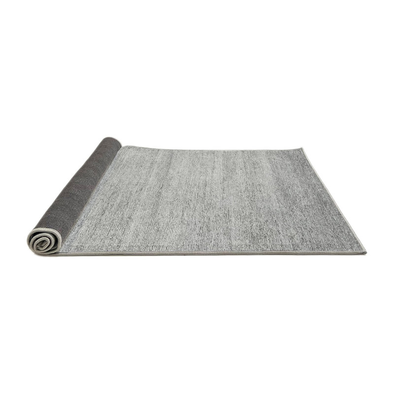 Tapis gris en laine / polyester tissé à la machine Mey Mey, Rond 8 pi