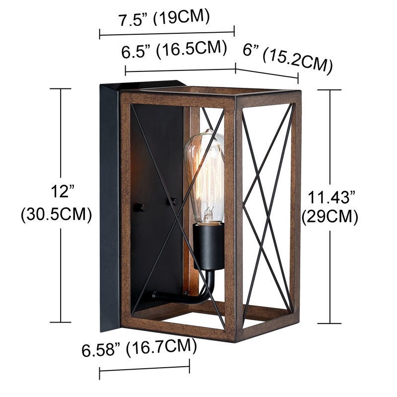 Steel Flush Mounted Sconce