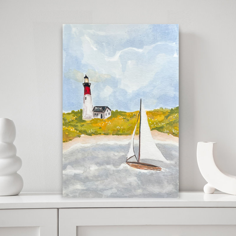 Art mural d'automne, phare d'automne, H 18 po x l 12 po