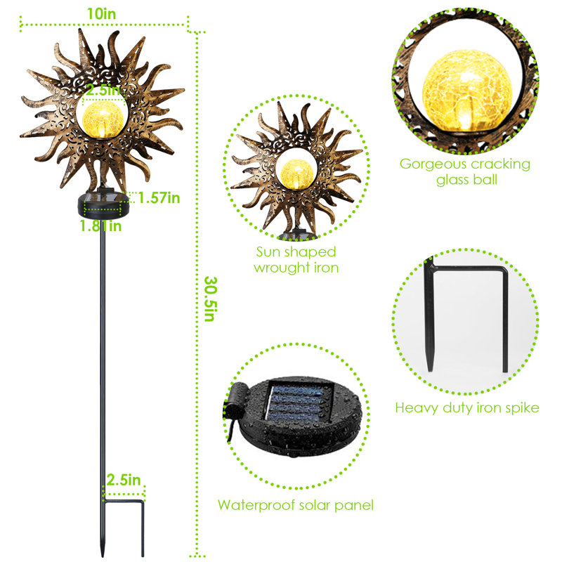 Solar Powered Integrated LED Pathway Light Kit