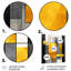 Jaune et gris fusion géométrique 2 - art mural géométrique en métal-705115752