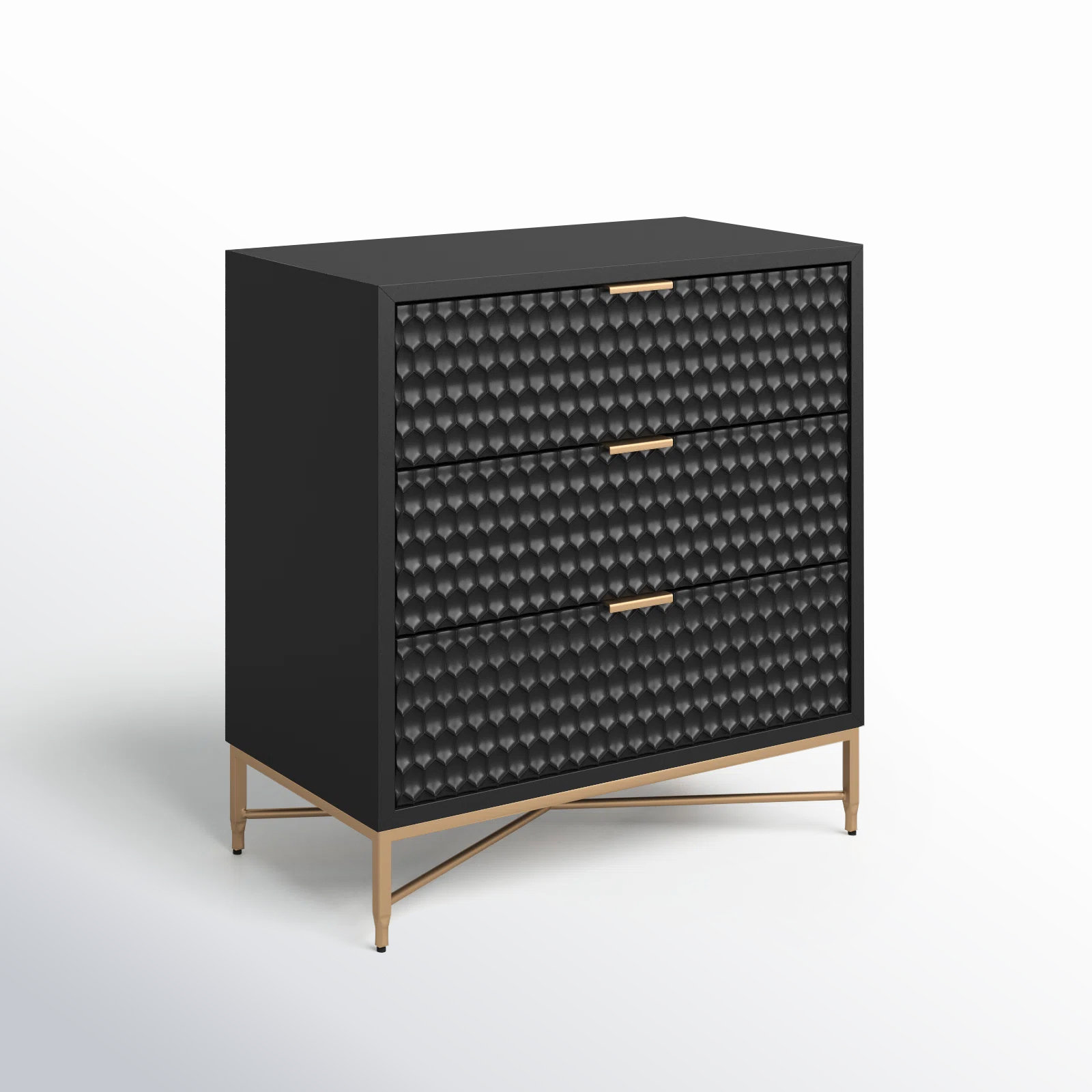 Capra 32" Mahogany Dresser, Black