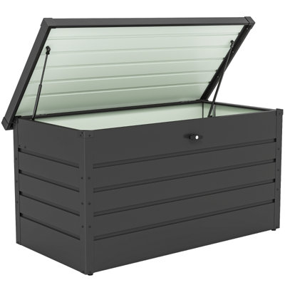 CLIY 120 cm W Steel Deck Box in Grey