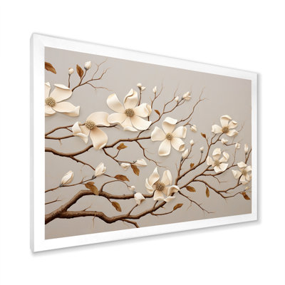" White Dogwood Blossom Harmony I "