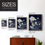 Indigo Botanical II Revisited Framed Print - Solid Wood-1909906554-1909906552