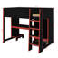 Lit mezzanine simple avec bureau