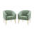 Audwin 27.5" W Polyester Barrel Chair-999770660