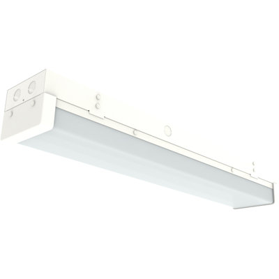 2FT Tri-Level Motion Sensor LED Wraparound Stairwell Light with Remote, IP20, 10W(1250lm)/20W(2500lm), 5000K, 100-277V, Dimmable, Flush Mount Commercial LED Wrap Shop Ceiling Light Fixture, FCC