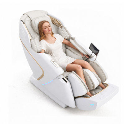 YITOUCH L50 Full Body Massage Chair, Black Faux Leather, 4D Zero Gravity Heated Shiatsu Massage Chair with 53" SL Track, 52 Air Bags, Wireless Charging & Body Scan