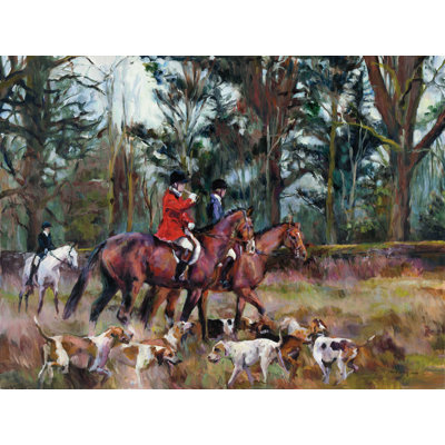 «Foxhunt» par Marilyn Hageman, reproduction sur toile