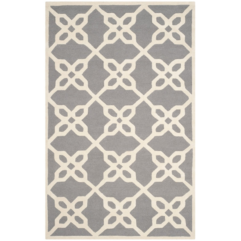 Hollins Cambridge Hand Tufted Wool Geometric Rug, Rectangle 5' x 8'