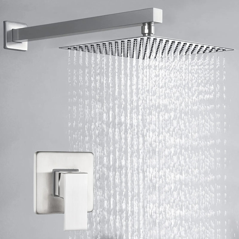 Système de douche complet à pression équilibrée (température et volume) avec valve brute