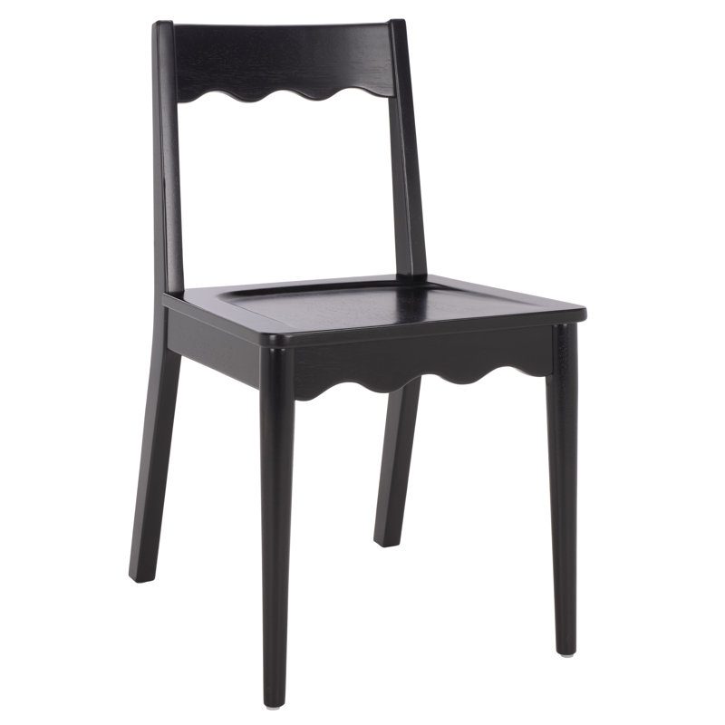 Rosetty Scallop Dining Chairs, Black
