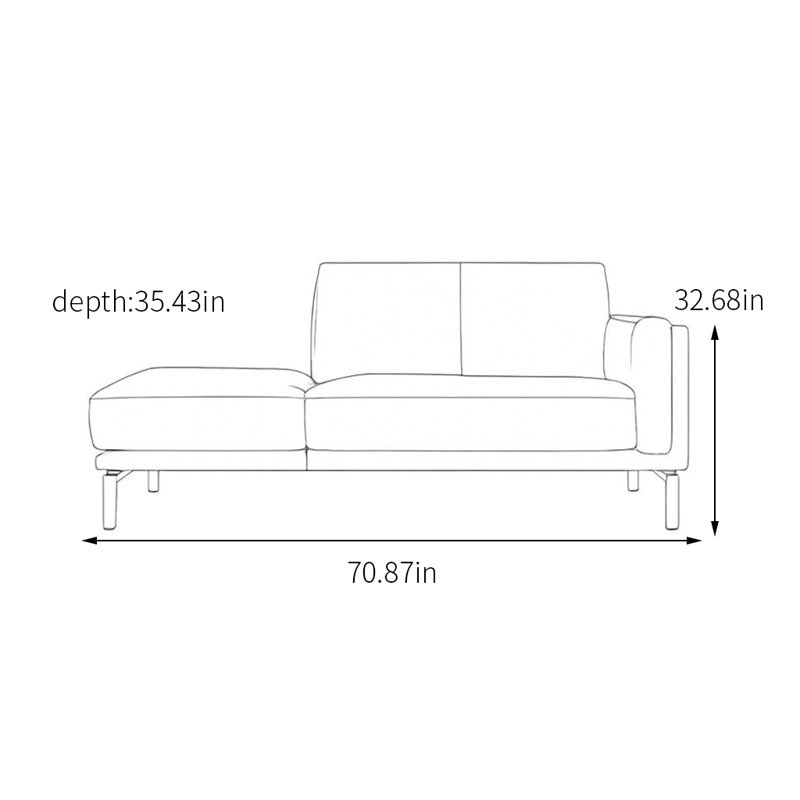 Chaise longue et mousse haute densité