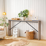 Ademara Console Table Long Sofa Table Behind Couch